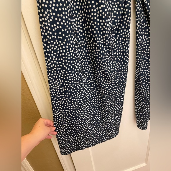 NWOT 3X / XXXL Arolina Women's Stretchy Wide Leg Palazzo Pants / Navy Polka Dot - Picture 8 of 15